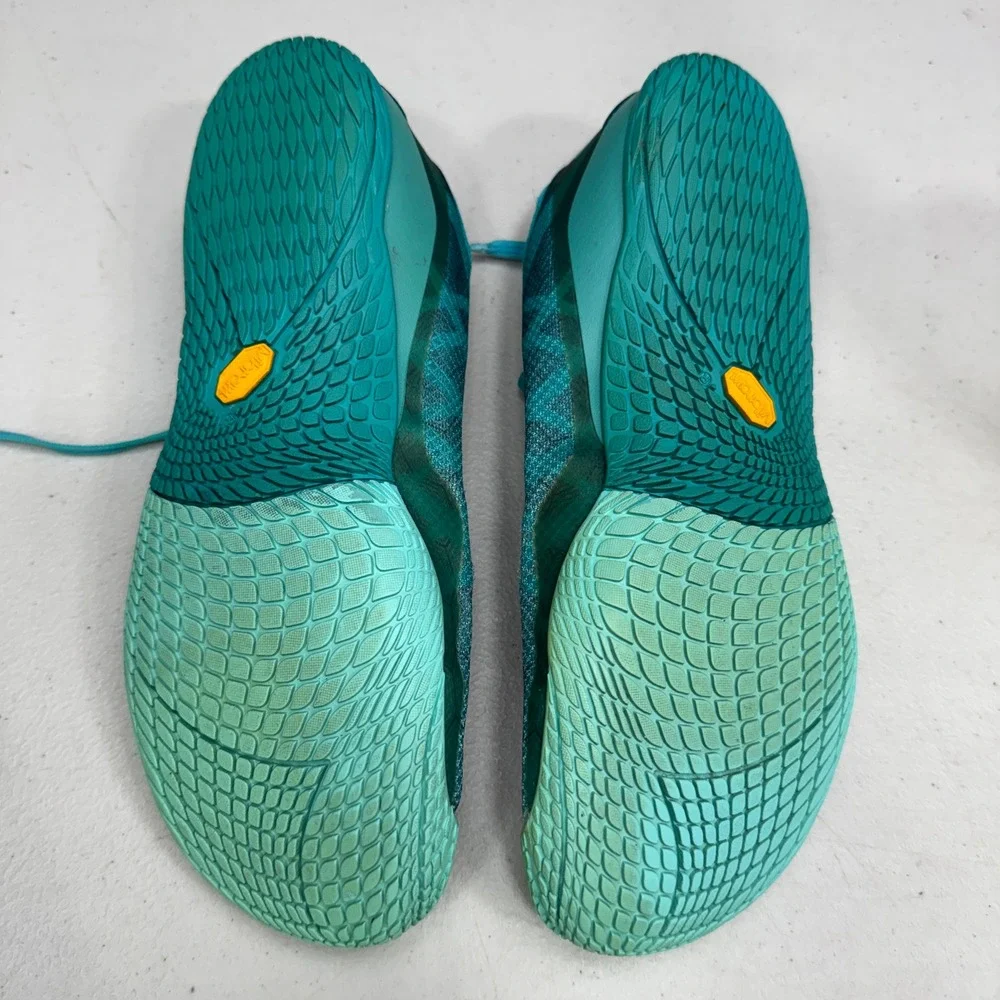 Merrell Vapor Glove 3 Barefoot Running Shoes Womens 10.5 Baltic Teal Athletic